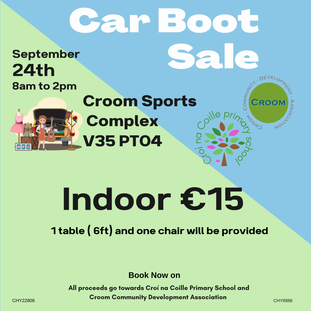 Car Boot sale OUTSIDE CAR Space 
