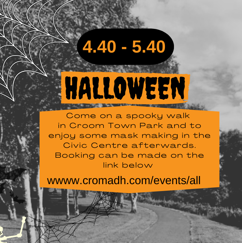 Halloween Spooky Walk plus masking making 4.40 to 5.40pm 