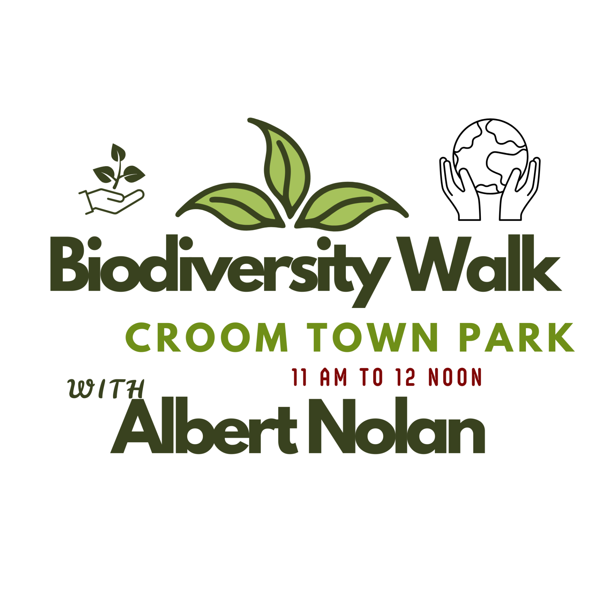 Biodiversity Walk Croom Town Park with Albert Nolan  11am to 12 noon Adults  